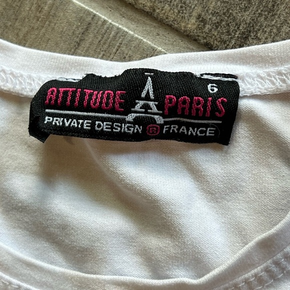 Atelier Print French Riviera Tee Monaco Nice Cannes Graphic T Shirt Girl Size  6 - Picture 4 of 5